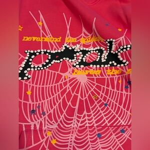 P*nk Sp5der Web Hoodie Brand New Spider Worldwide Streetwear Sweater